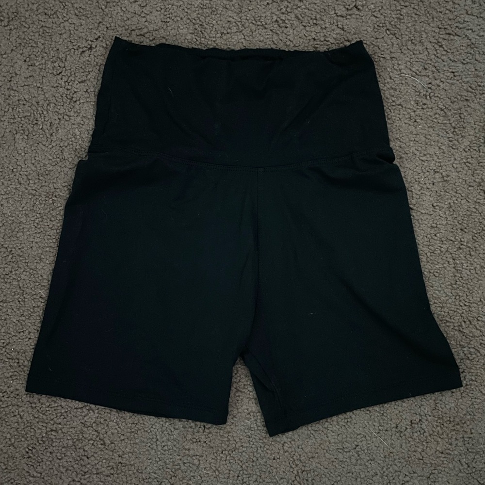 stretch high waisted shorts